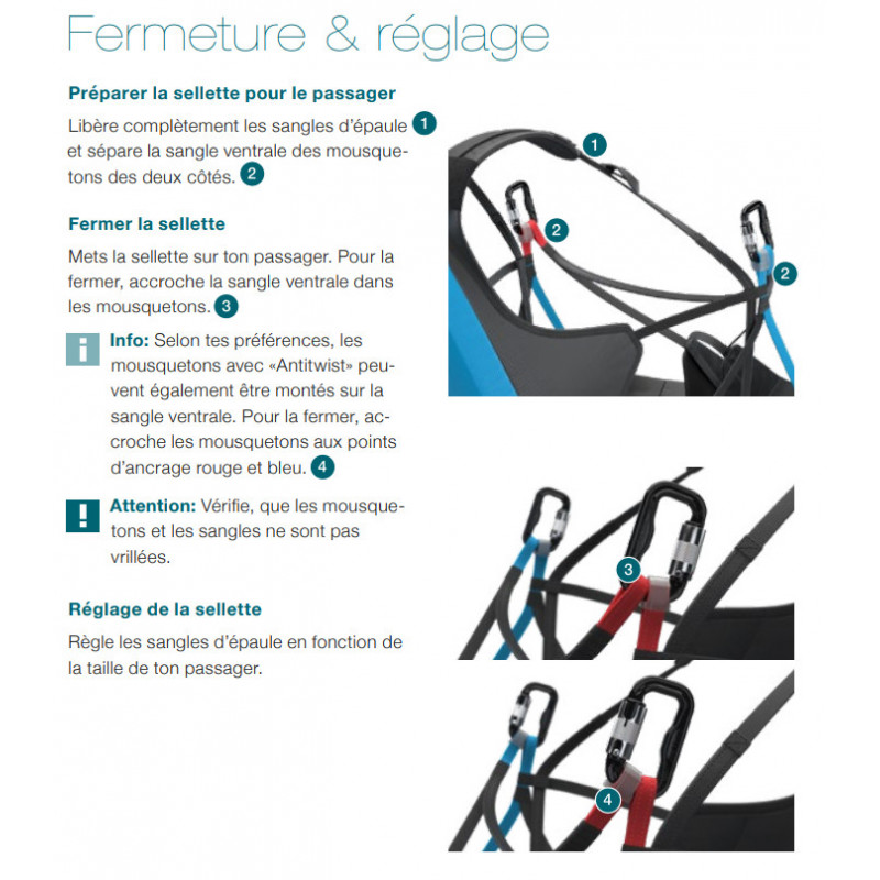 Advance Bipax - Harness Passenger - Tandem Size (SML) M